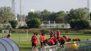 El 'Método Bonini' lleva a la plantilla al límite antes de viajar a Faro