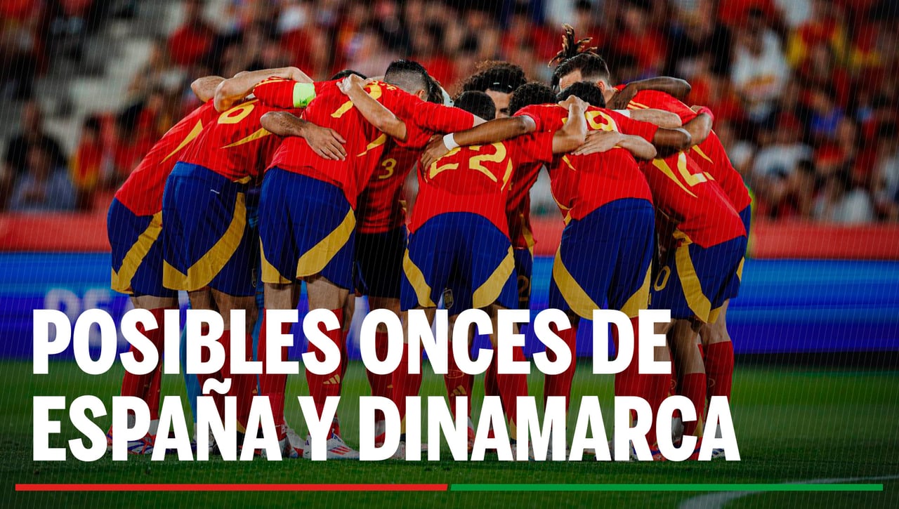Alineaciones España - Dinamarca: Alineación de España y Dinamarca en el partido de hoy de la UEFA Nations League