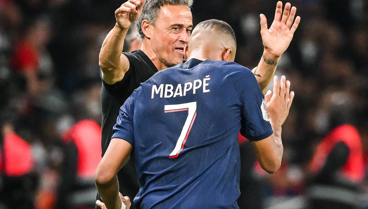 La vacilada de Luis Enrique con Mbappé 
