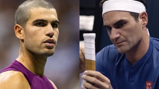 Alcaraz se ve las caras con Federer