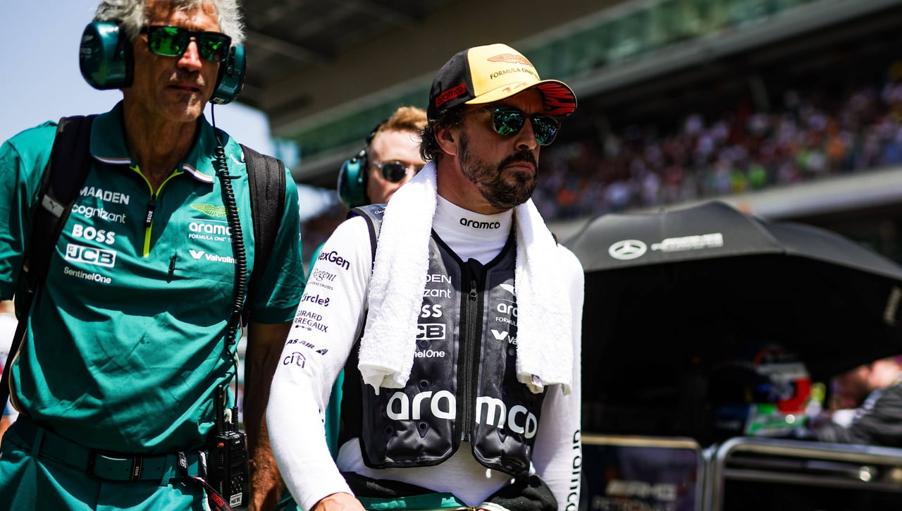 Problemas para Fernando Alonso en Aston Martin 