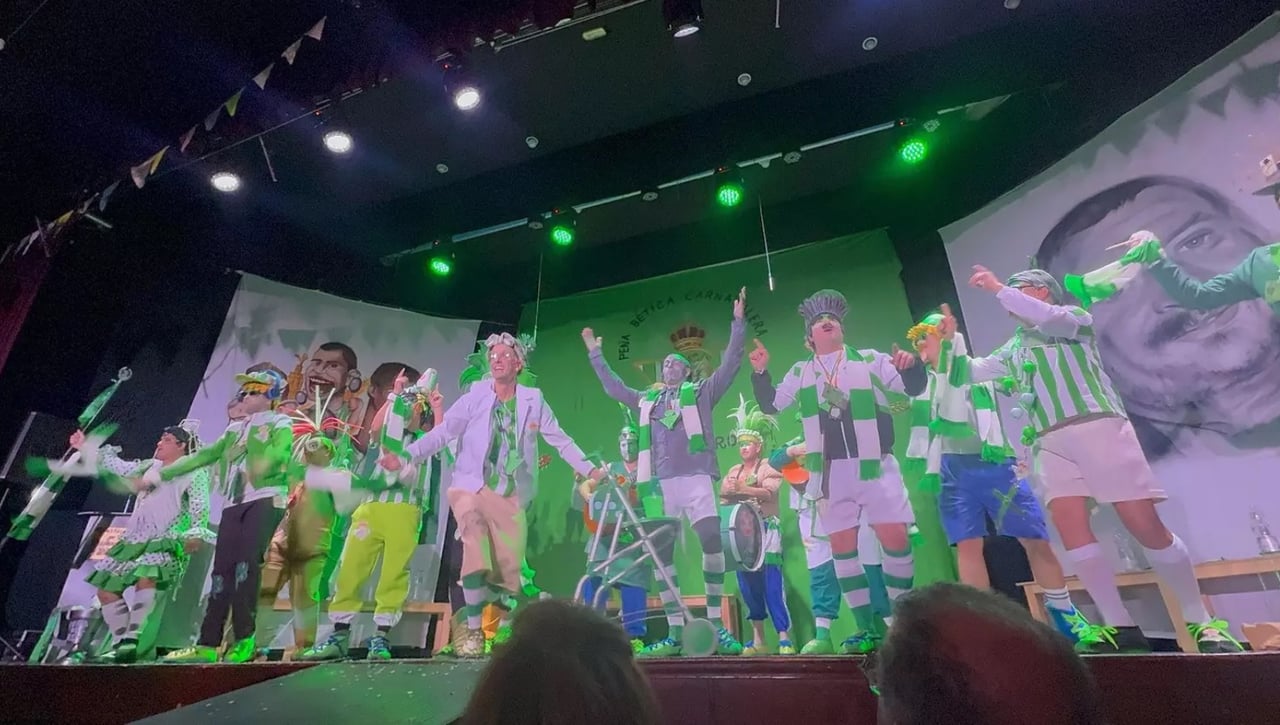 Una chirigota del Betis en el Carnaval