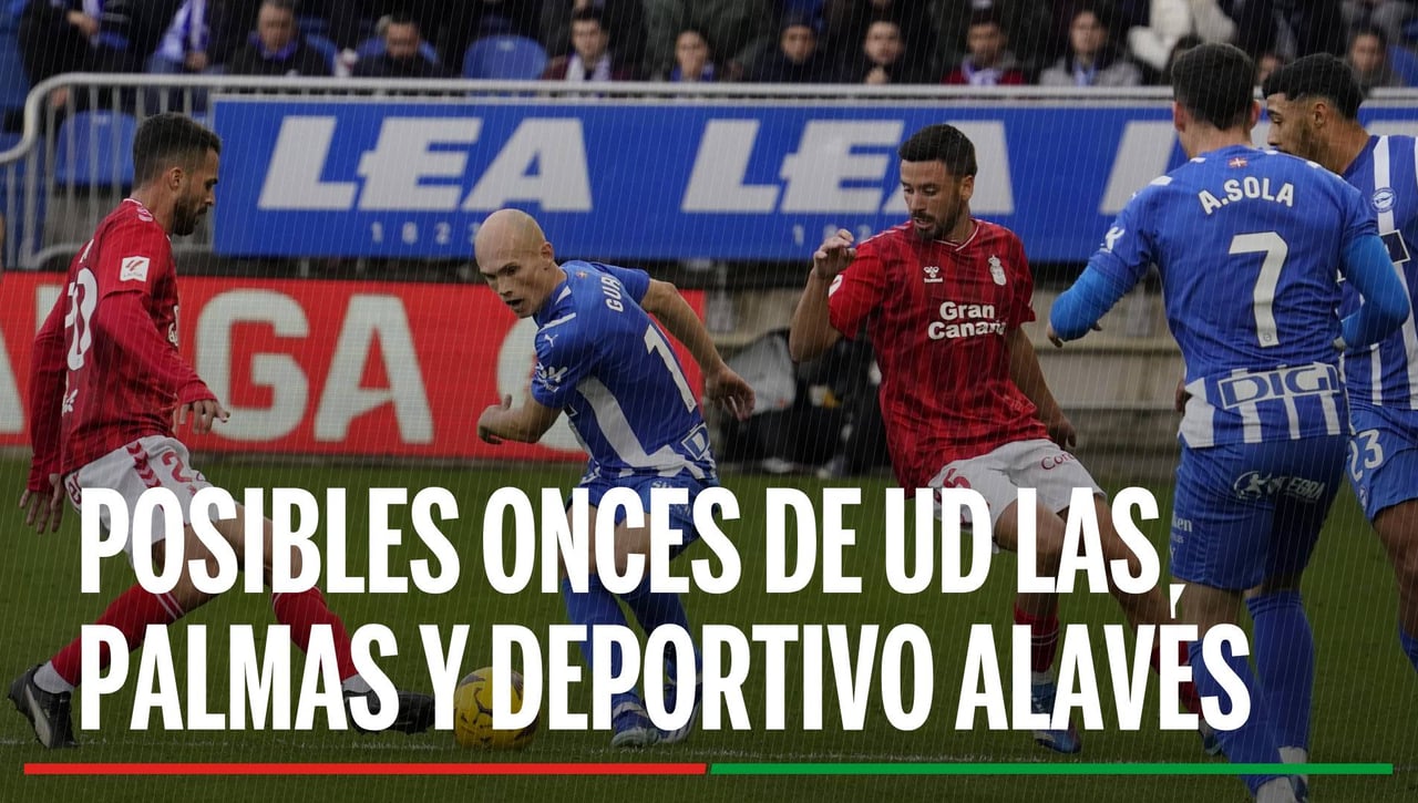 Alineaciones Las Palmas - Alavés: Alineación posible de Las Palmas y Alavés en el partido de hoy de LaLiga EA Sports