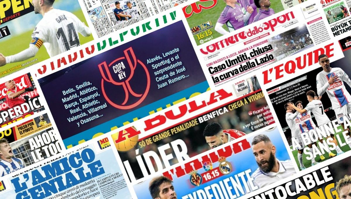 El mercado abierto y otra Copa a media jornada: las portadas de hoy sábado 7 de enero de 2023