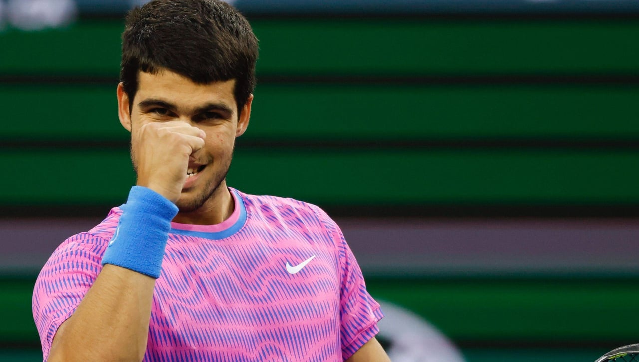 Medvedev - Alcaraz: horario, canal y dónde ver hoy en TV la final de Carlos Alcaraz en Indian Wells