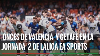 Alineaciones Valencia - Getafe: Alineación posible de Valencia y Getafe en el partido de LaLiga