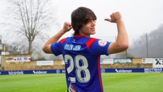 Julen Jon Guerrero marca otro golazo y en el Athletic sueñan con que siga los pasos de su padre