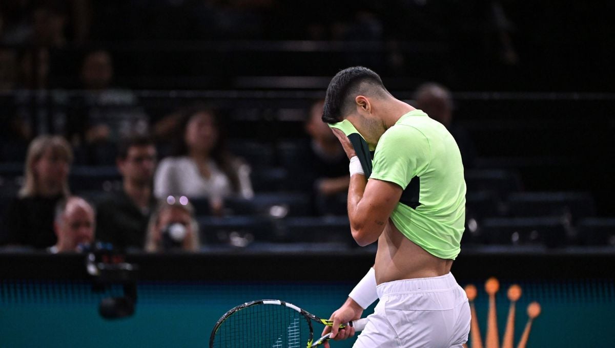 Mal fario para Carlos Alcaraz