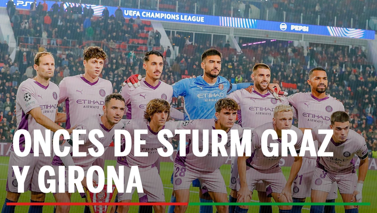 Alineaciones Sturm Graz - Girona: Alineación posible del Sturm Graz y Girona en el partido de hoy de la UEFA Champions League