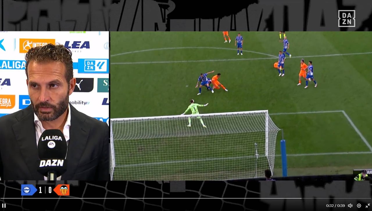 Rubén Baraja, contundente sobre el penalti que no se señaló sobre Hugo Duro y los errores ante el Alavés 