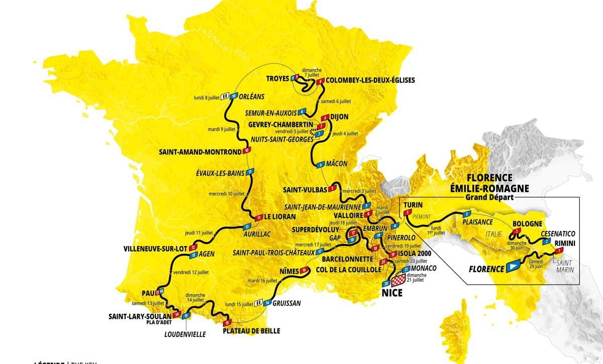 Recorrido Tour de Francia 2024 / Etapas, perfiles y recorrido de la ronda francesa