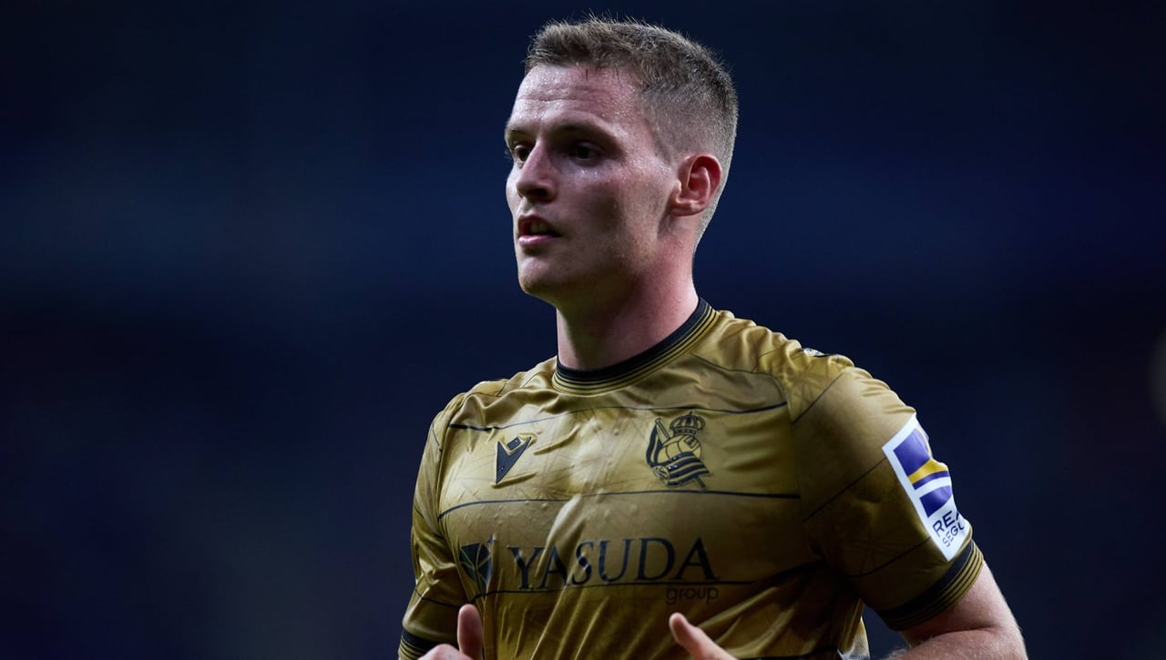 Sergio Gómez, la nota negativa de la Real Sociedad