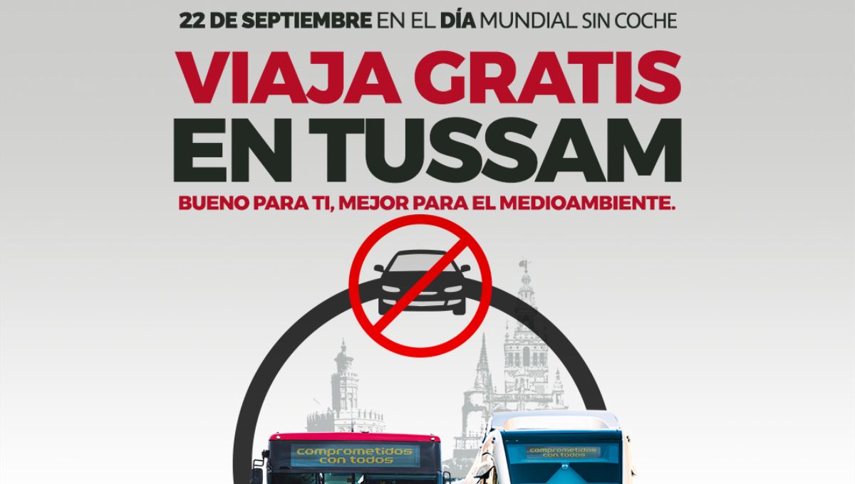 Viaja gratis en TUSSAM y celebra el Día Mundial sin coche
