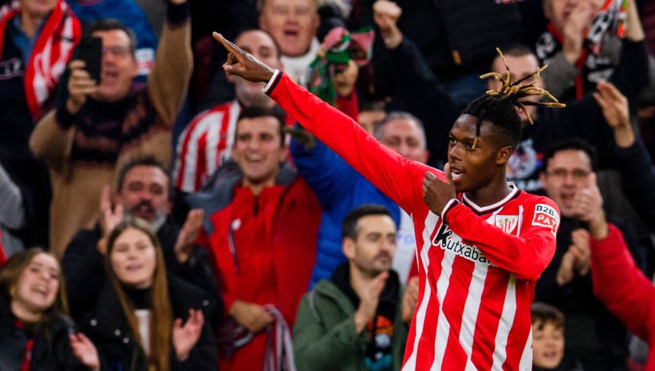 La última dedicatoria de Nico Williams en el Athletic