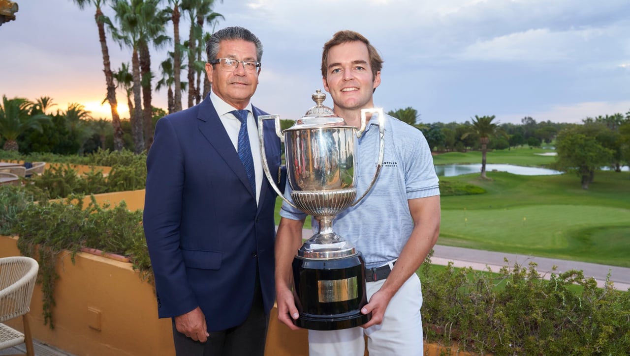 Pablo Heredia, jugador del Real Club Sevilla Golf, ganador de la Copa Maestranza