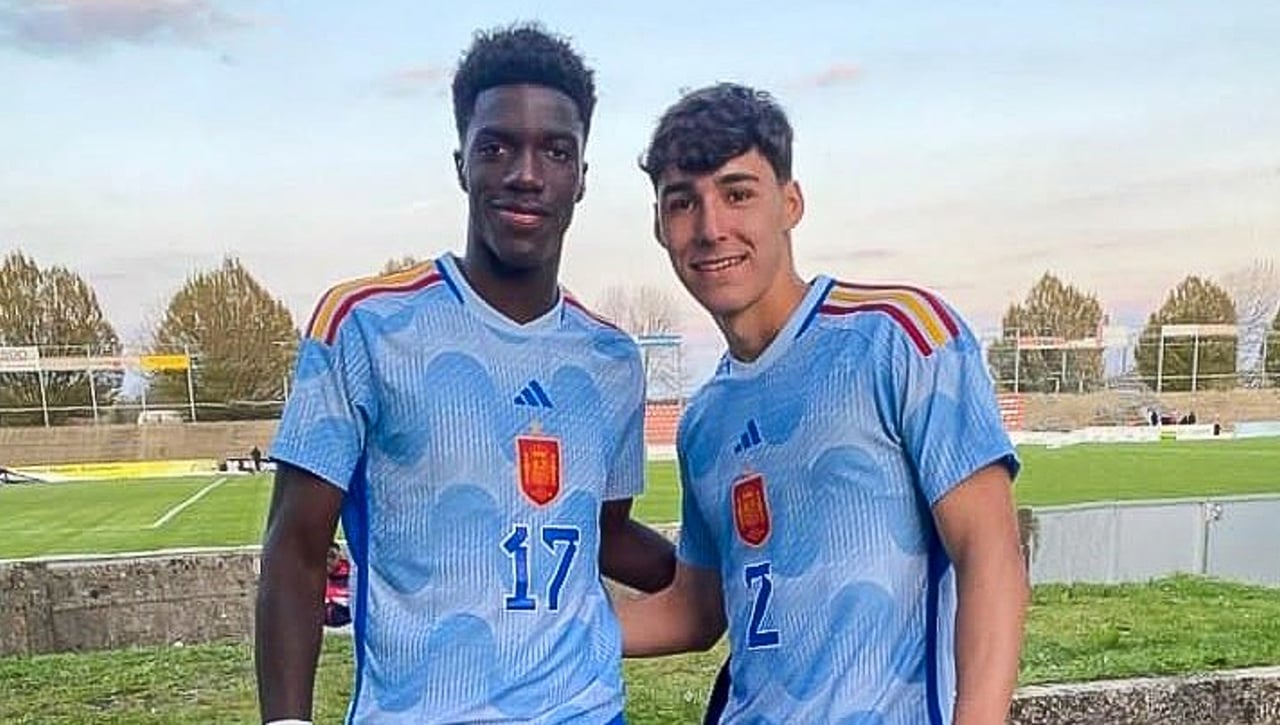 Assane Diao se luce en su debut con la selección española sub 18