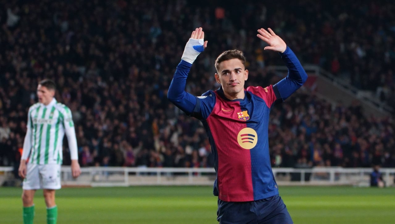 El gesto de Gavi con el Betis