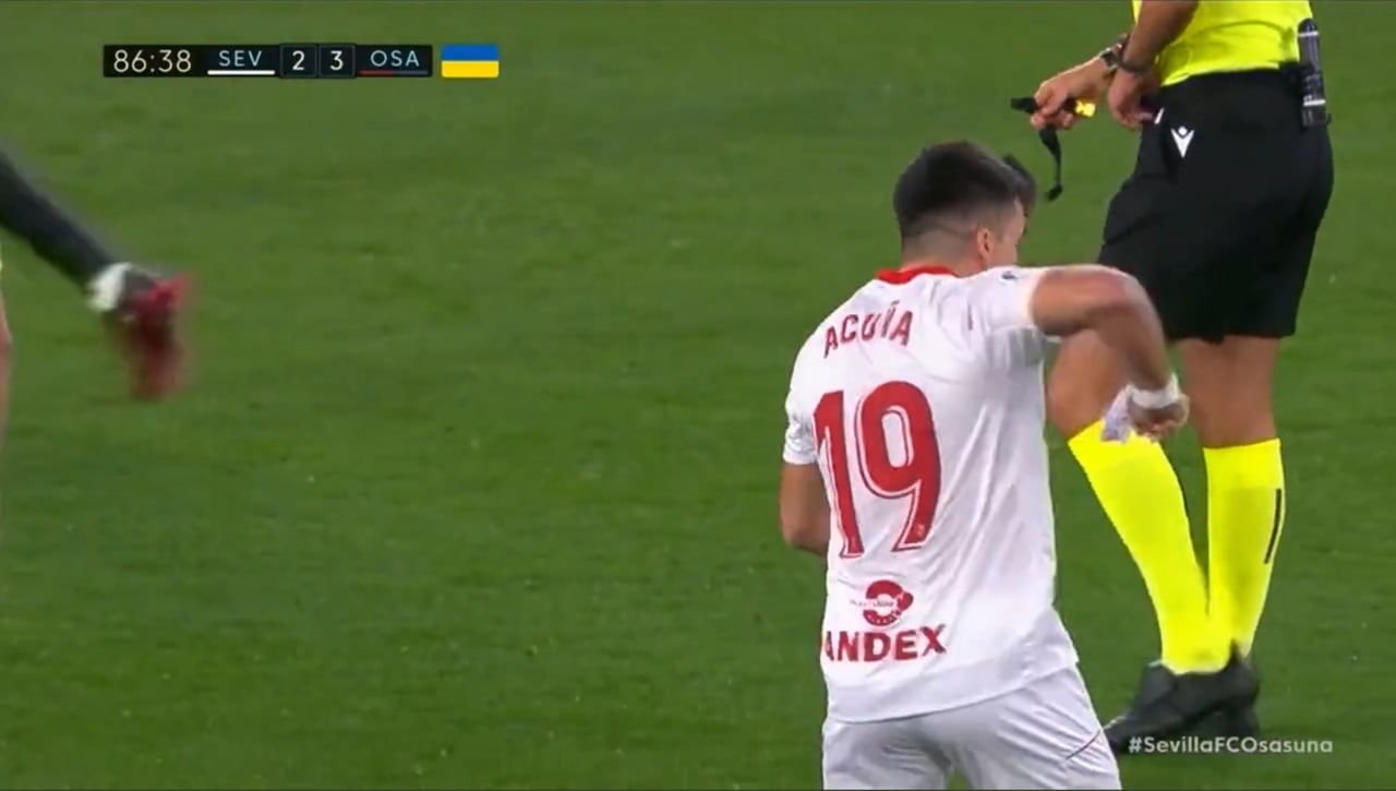 El 'papelito' de Acuña y Sampaoli, señalado