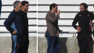 Caparrós busca en Navas el aliento para la final del domingo con el respaldo de Orta y Del Nido