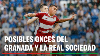 Alineaciones Granada - Real Sociedad: Posibles onces del Granada y Real Sociedad en el partido de hoy de LaLiga EA Sports