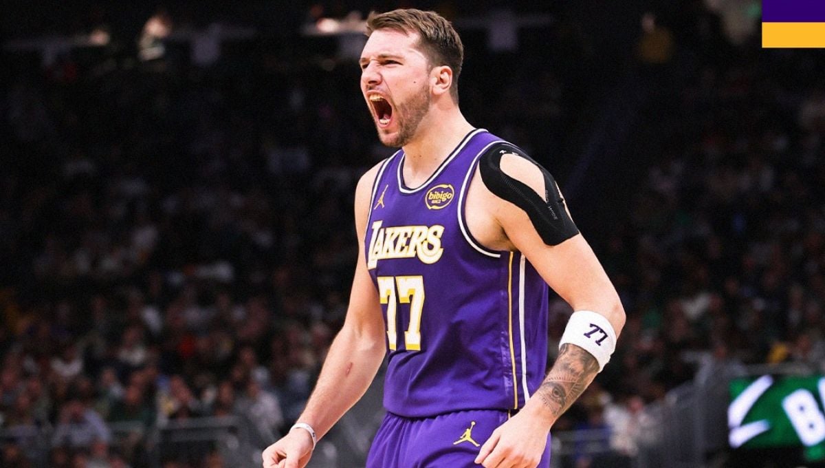 Los Lakers y Doncic se exhiben ante la cara de Antetokounmpo