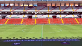 Vallecas 'se encoge' para Europa: campo más estrecho, adiós al luto y una 'chapuza' a brocha gorda