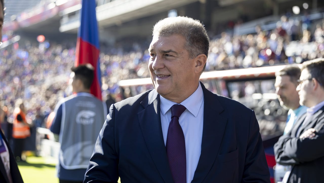 Laporta defiende la Superliga, habla claro sobre Xavi y busca un Davids