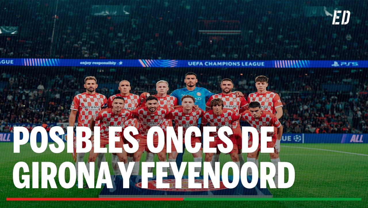 Alineaciones Girona - Feyenoord: Alineación posible de Girona y Feyenoord en el partido de hoy de la Champions League