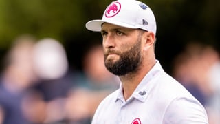 Jon Rahm, hundido en Augusta