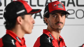 Bagnaia lanza un dardo a Marc Márquez en Aragón