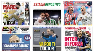 El derbi de Champions, el homenaje de Carles Miñarro... Así vienen las portadas