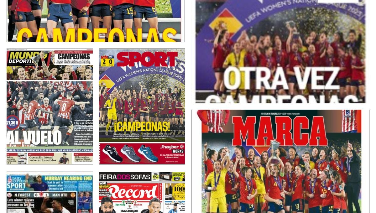 Las campeones invencibles, la final de San Mamés, un Betis en cuadro, el lifting del Barça...las portadas del jueves 29 de febrero de 2024