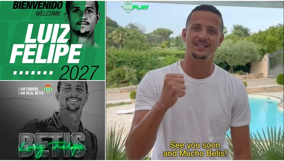 Los mensajes de exaltación al Betis sirven a Luiz Felipe para testar cómo se vive el fútbol en Sevilla
