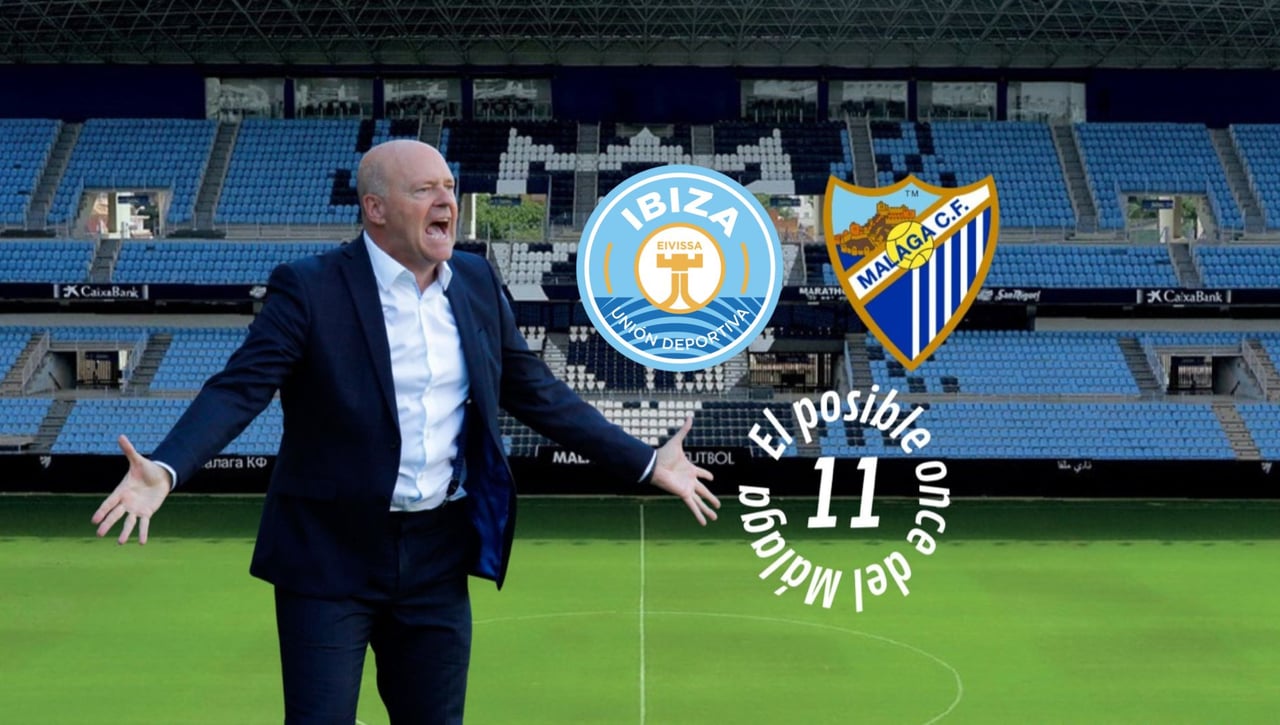 El posible once del Málaga ante el Ibiza