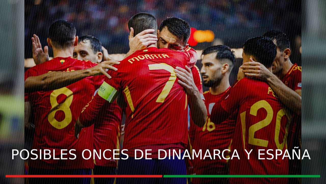 Alineaciones Dinamarca - España: Alineación posible de Dinamarca y España en el partido de hoy de la Nations League