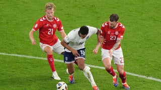 Dinamarca 1-1 Inglaterra: Pinchazo inglés con Bellingham desaparecido