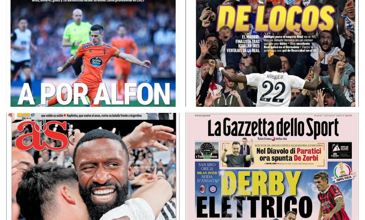 Otro milagro del Real Madrid, una final en el Metropolitano, Alfon y el Sevilla...así vienen las portadas