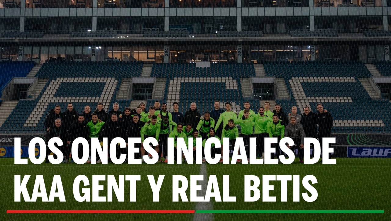 Alineaciones Gent - Betis: Alineación confirmada de KAA Gent y Real Betis en la ida de los dieciseisavos de final de la Conference League