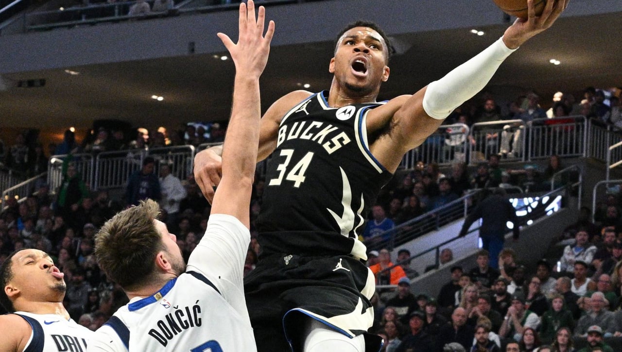 Antetokounmpo bate a Doncic y Holmgren golpea con todo a Curry en la NBA