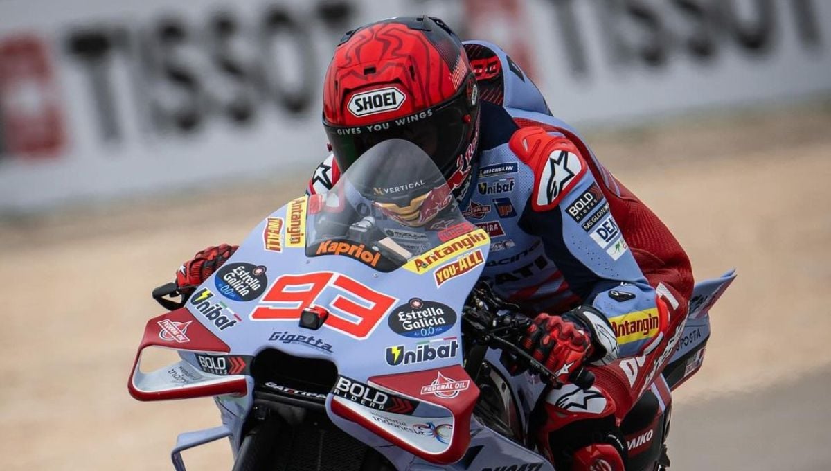 Hachazo de Marc Márquez en Portimao 