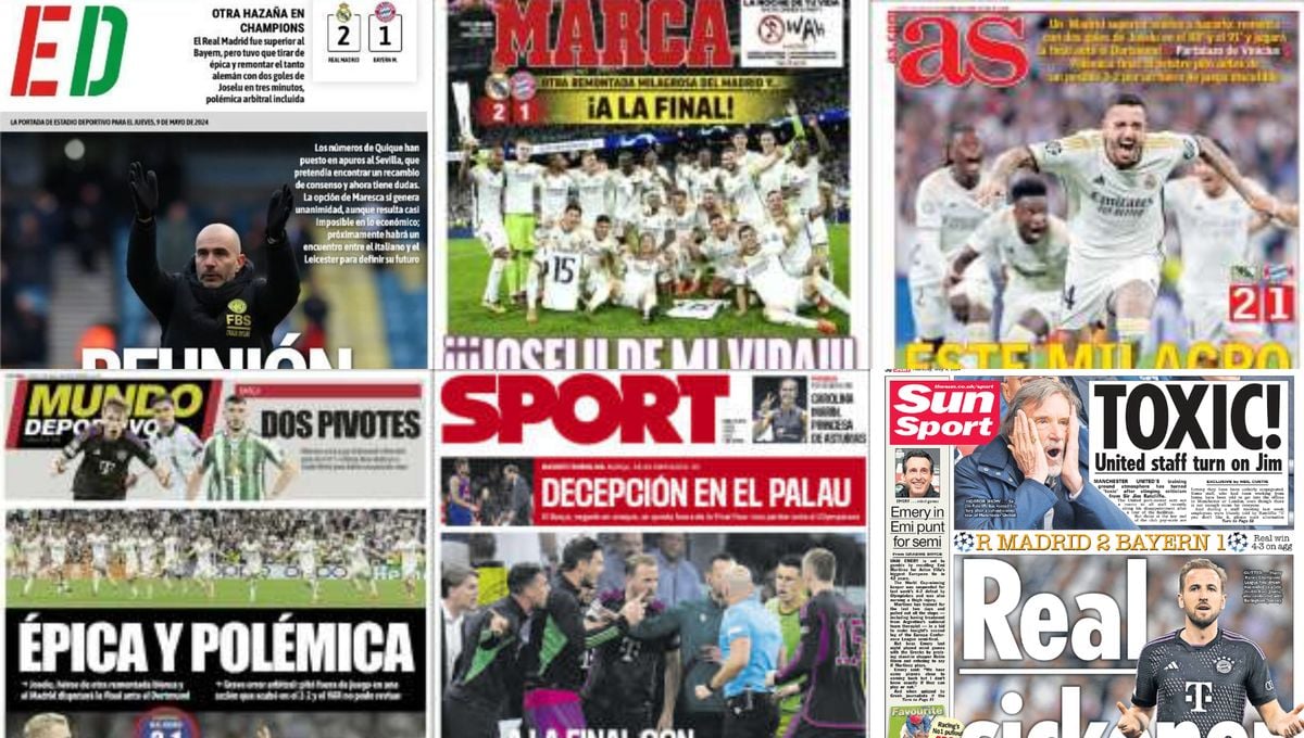 Del milagro del Real Madrid a la Polémica… así vienen las portadas hoy