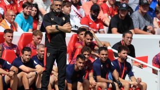 La conversación de García Pimienta con su plantilla