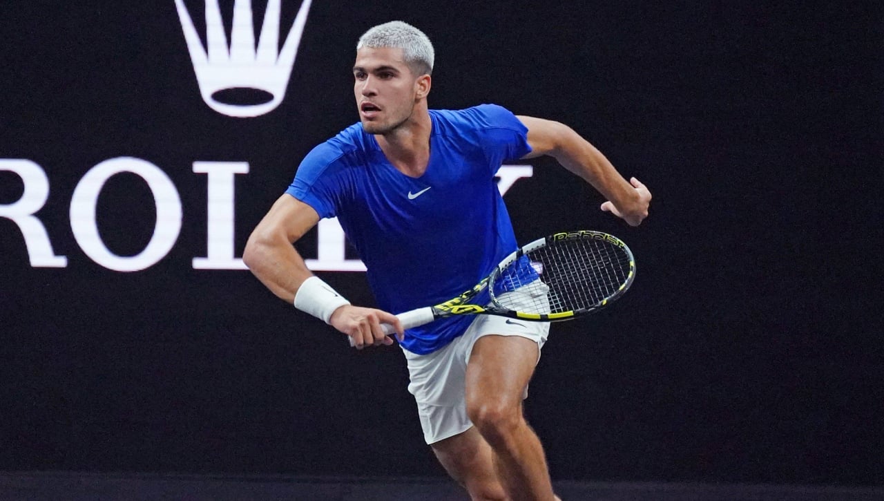 Batacazo de Carlos Alcaraz en la Laver Cup