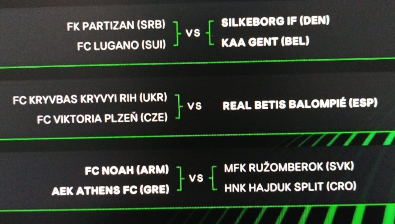 El Betis ya conoce el resultado del sorteo de la Conference League: así son sus dos posibles rivales 