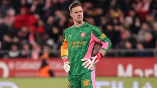 Ter Stegen sufre una grave lesión muscular y el Girona podría finalizar su cesión