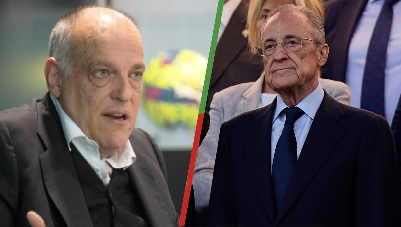 Javier Tebas, presidente de LaLiga, muy crítico con Florentino Pérez: “Haría mucho daño al fútbol nacional”