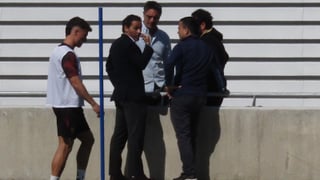 Cumbre con Del Nido en un entrenamiento con novedades