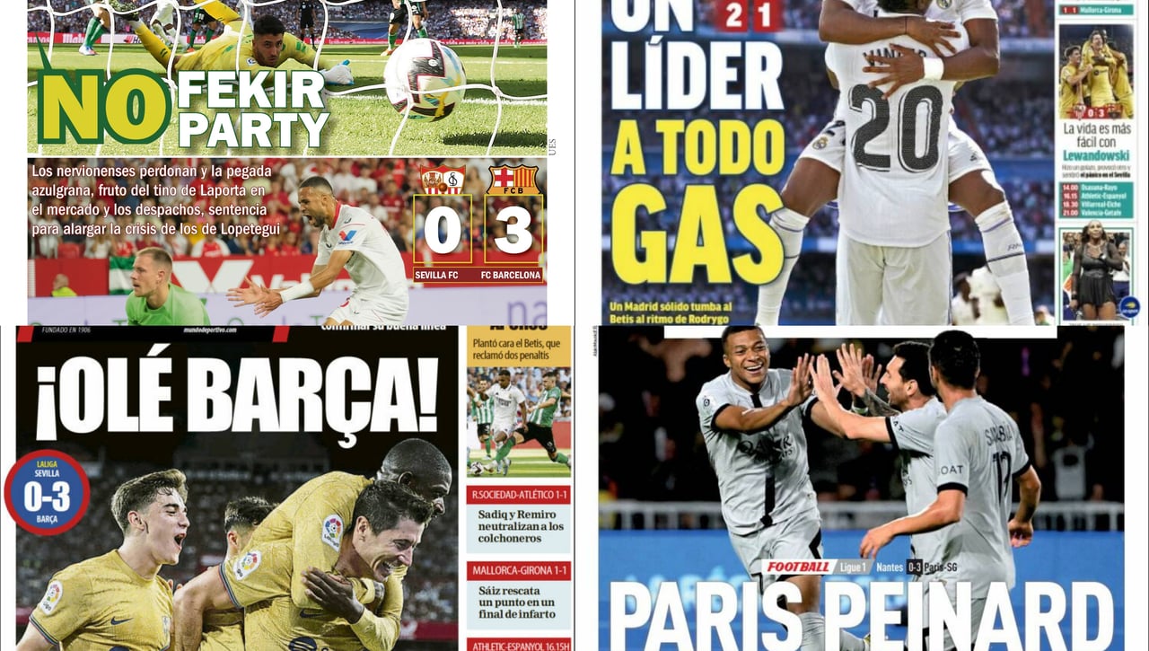'No Fekir, no party', 'Palancas en el área', 'Un líder a todo gas', 'Olé Barça'... Así vienen las portadas