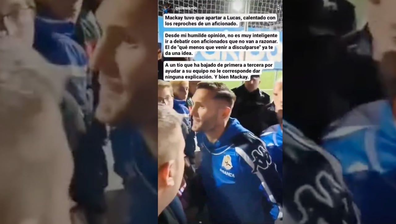 Lucas Pérez se enfrenta a la afición del Depor y Mackay tiene que intervenir