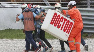 Jorge Martín, trasladado de urgencia al hospital